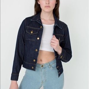 BNWT American apparel oversized dark denim jacket